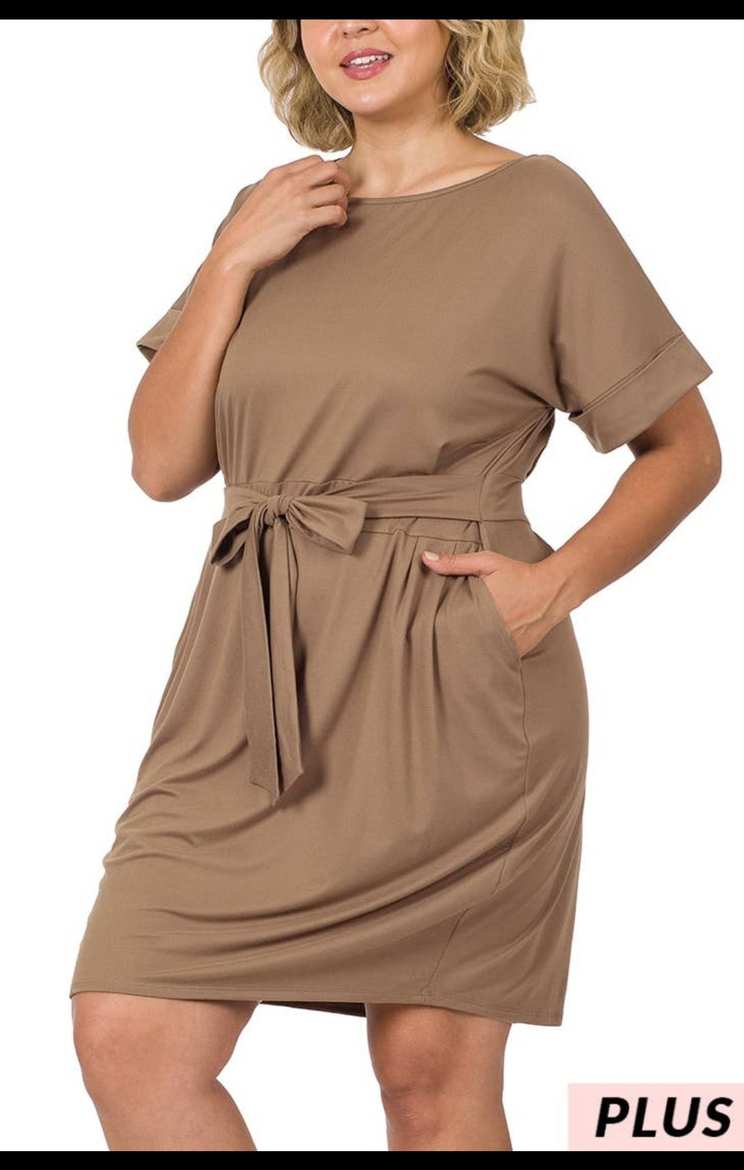 The Curvy Girl Tie Belt Dress