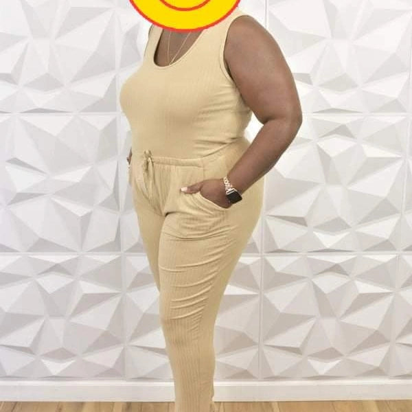 "The Chelsea" Curvy Sleeveless Jumpsuit