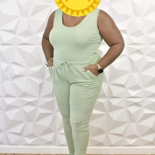"The Chelsea" Curvy Sleeveless Jumpsuit